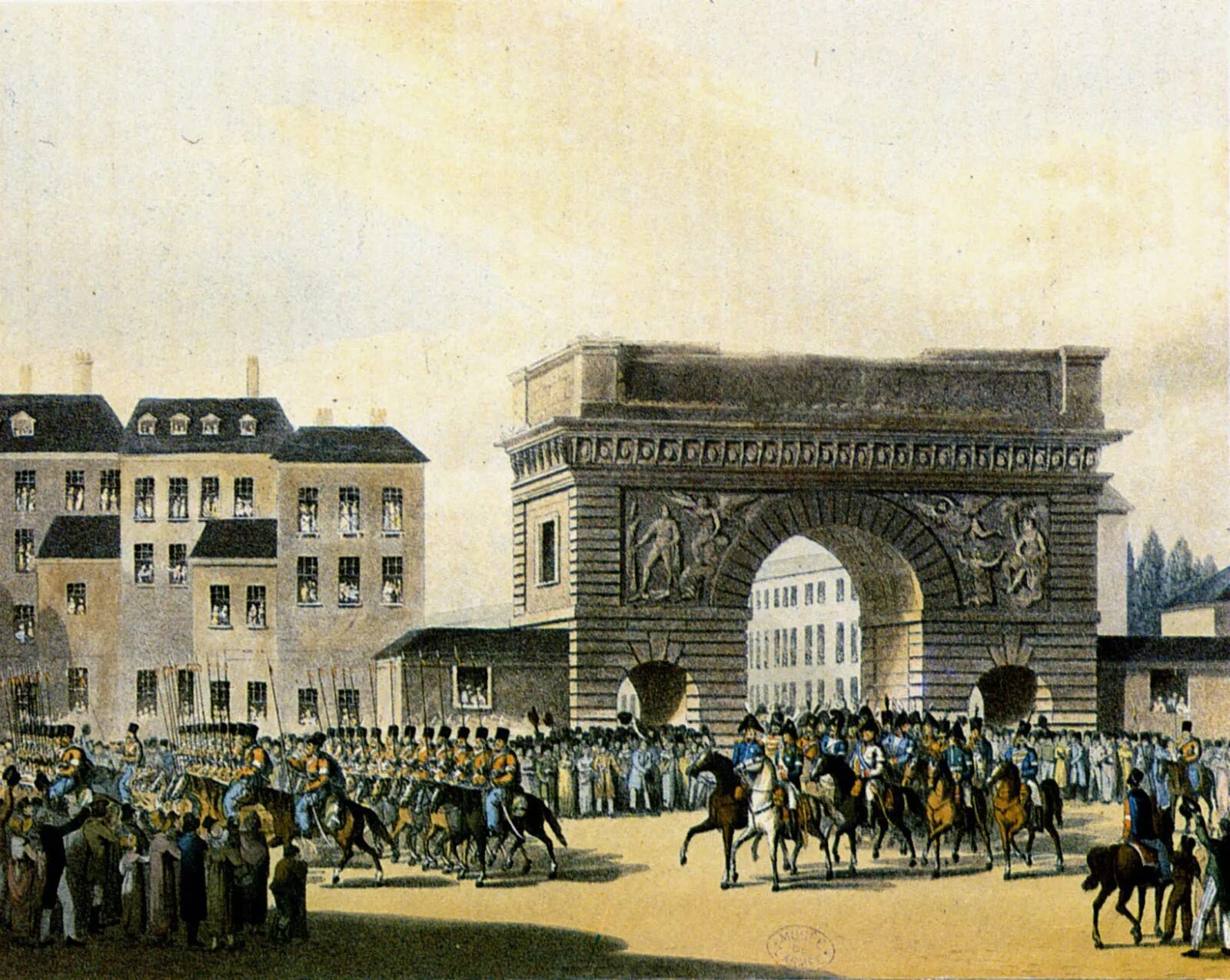 Вступление русских войск в Париж 1814. Русские войска входят в Париж 1814.