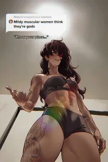 Muscular women meme