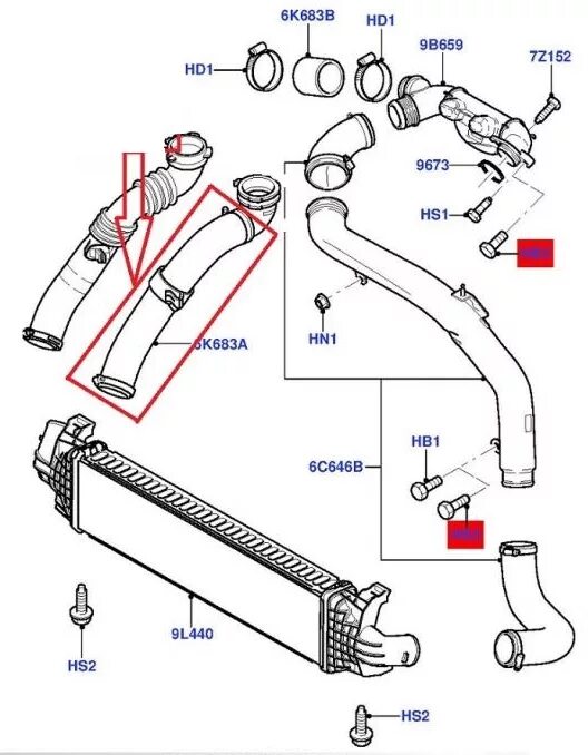 Схема патрубок турбина Форд фокус 2. Патрубки турбины гольф1.6 дизель схема. 1.6TDCI 6m51-6k863-GC. Схема патрубок радиатора Форд фокус 1. 51 06 1