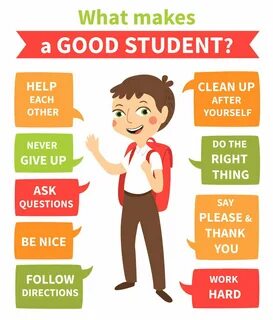 I know him a good student