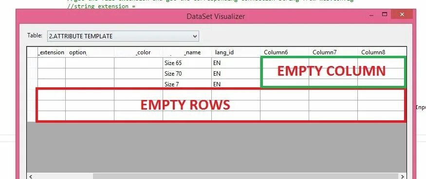 Join пустые строки. Dataset Table. Datatable column ID C#. Klasster empty Row.