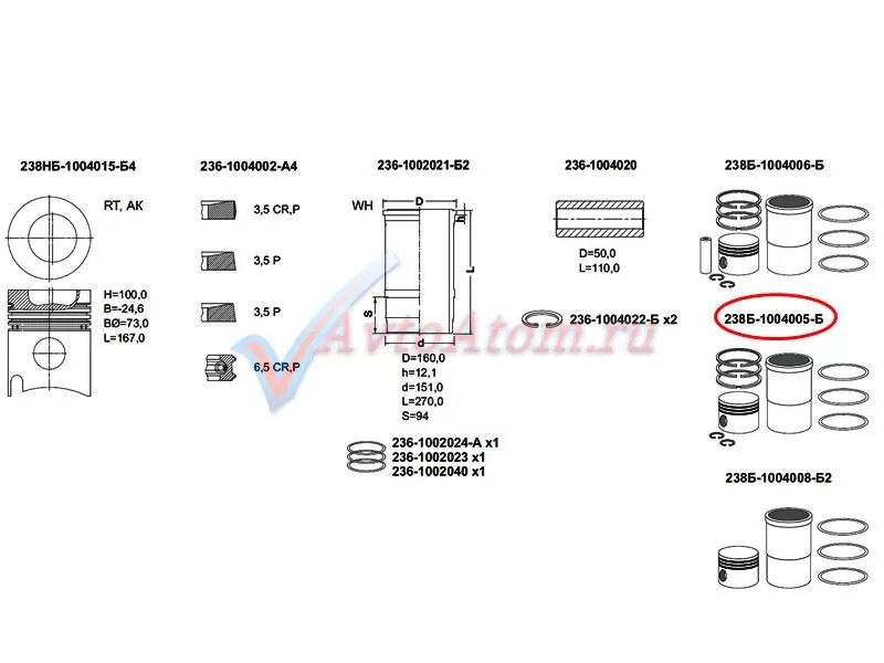 Поршневая группа 238. Поршневая группа 238б-1004005. 238б-1004005. 238б-1004005-б. 238нб-1004006-70.
