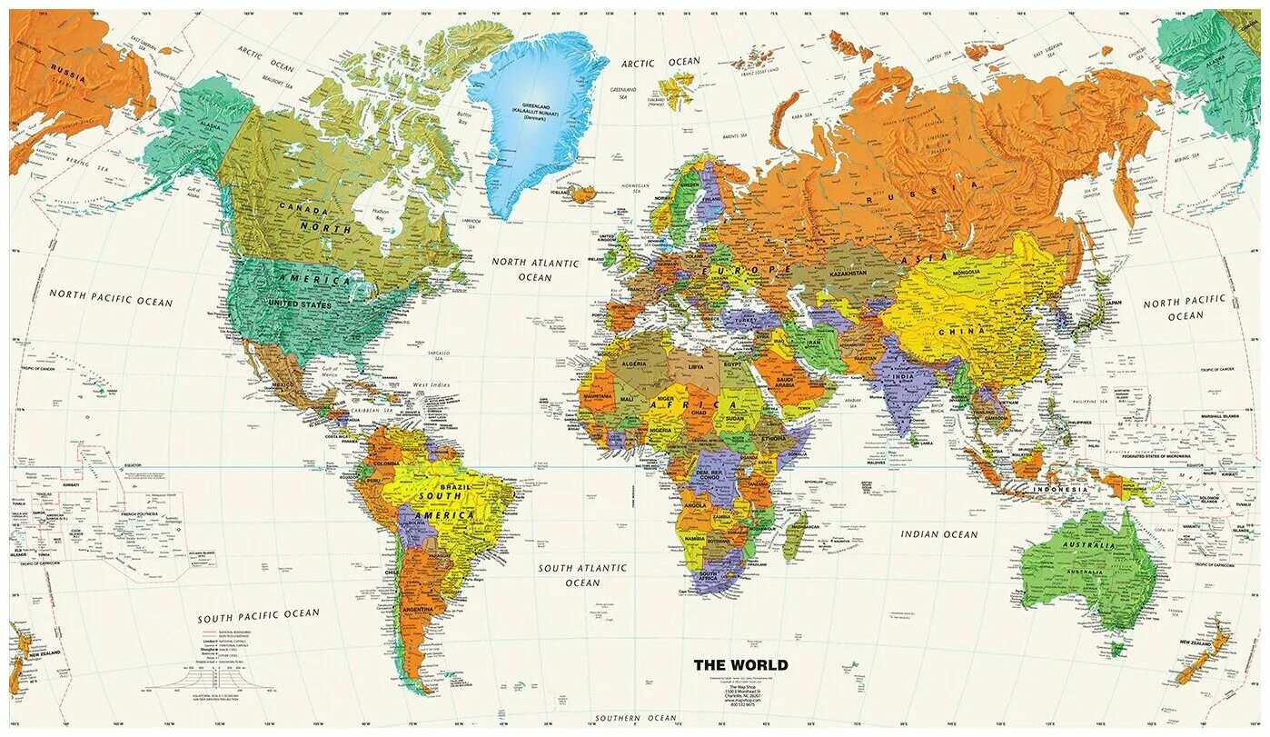 Карта стран в которых был