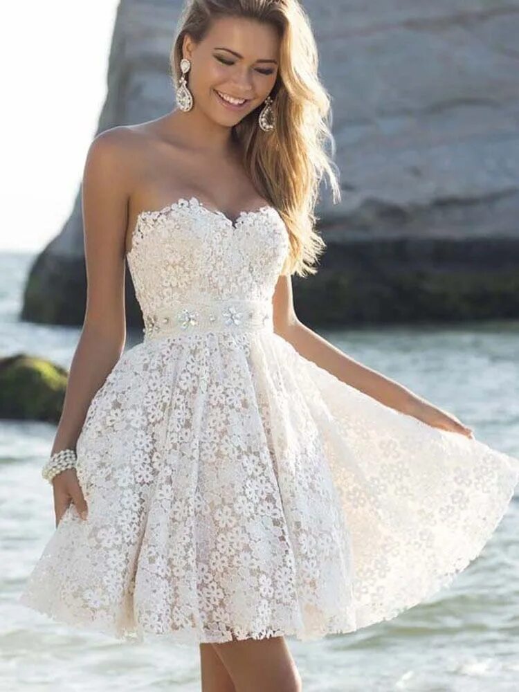Платье на свадьбу для невесты 2024. Красивые платья. Платье на свадьбу. Короткое платье на свадьбу. Красивое белое платье.