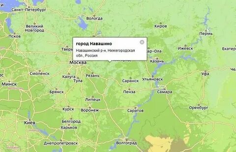Нижний новгород кулебаки карта