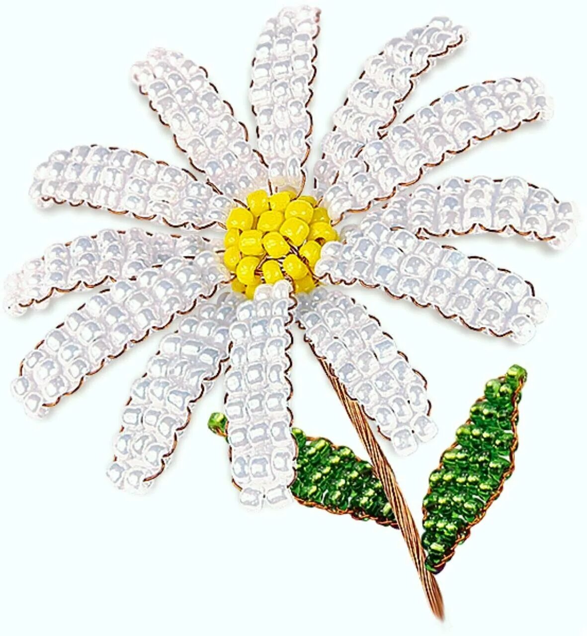 Кольцо из бисера ромашка. Как сплести ромашку из бисера схема для начинающих. Бисерный цветок жемчужная ромашка. Схемы для бисероплетения ромашка из бисера. Листья ромашки из бисера.