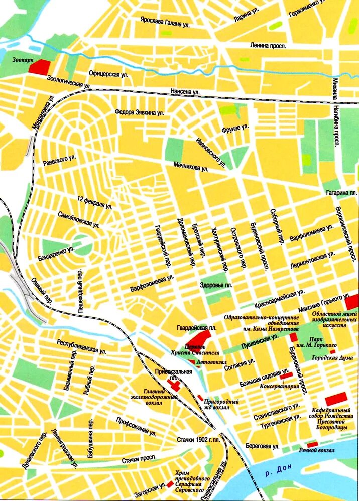 Карта города ростова на дону