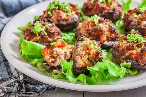 Фарш с грибами и сыром в духовке