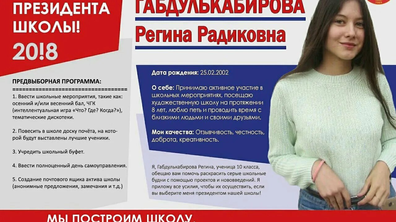 Выполните мини проект визуализация предвыборной программы