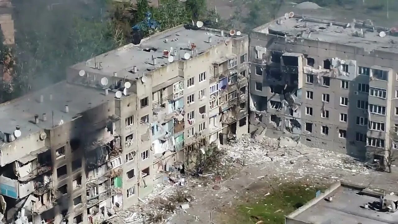 Видео после обстрела