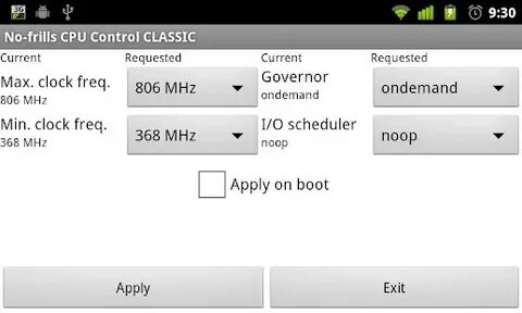 Cpu control