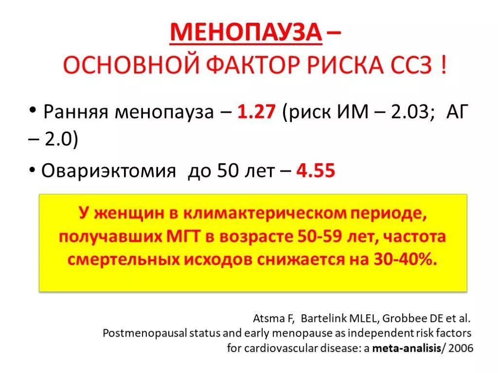 Нормальная менопауза. Ранняя менопауза. Менопауза и риск сердечно-сосудистых заболеваний. Факторы риска менопаузы. Преждевременная менопауза.