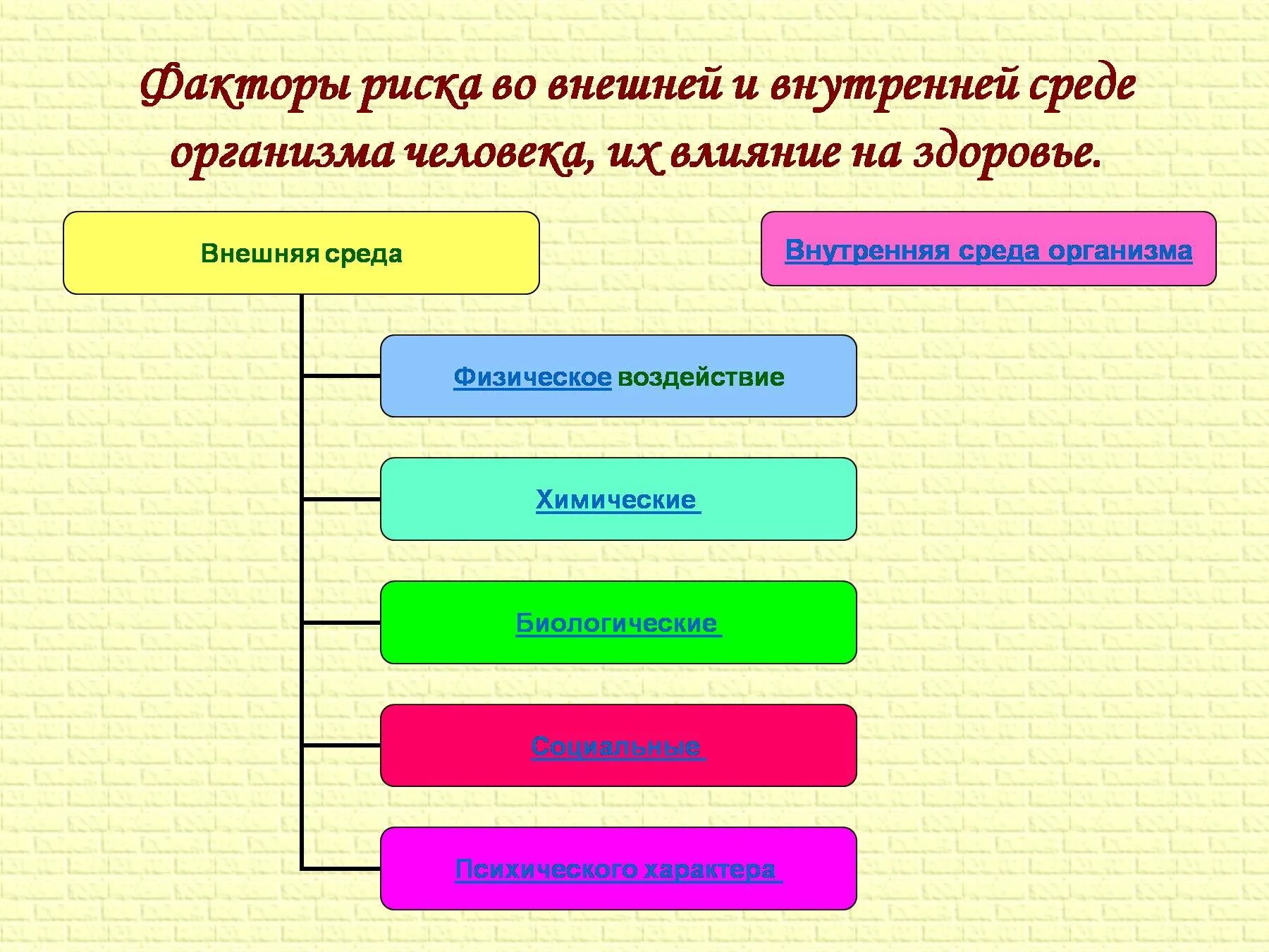 Который входит в группу основных. Факторы риска внешней среды для организма человека. Факторы риска во внешней и внутренней среде организма человека. Факторы риска во внешней среде и внутренней среде организма человека.. Факторы риска внешней и внутренней среды.