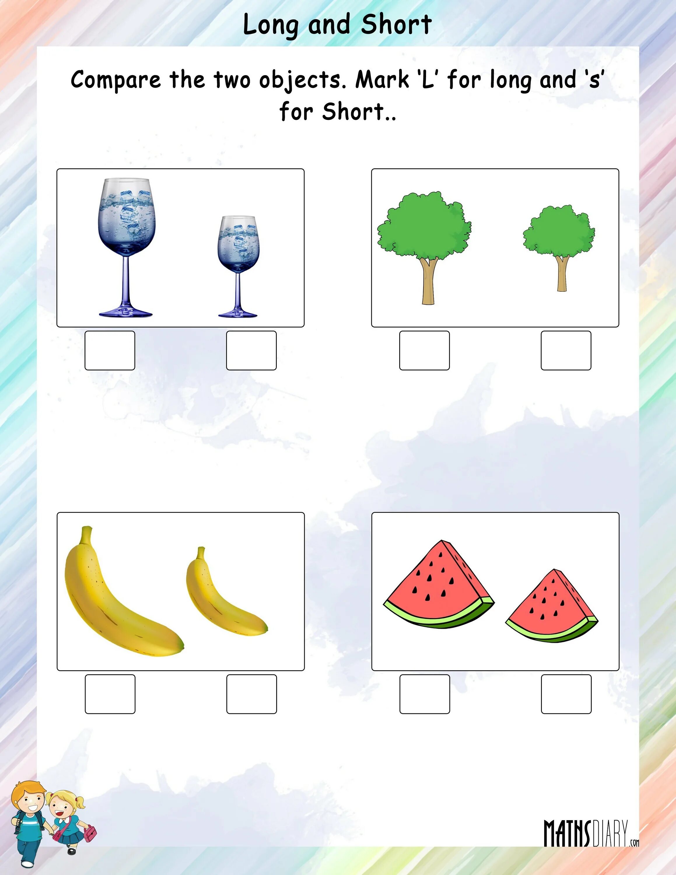 And two small. Short and long a worksheets. big small long short worksheets. longer shorter worksheets. big little упражнения для детей.