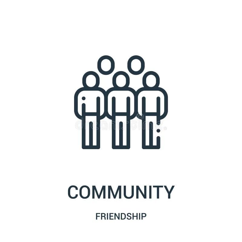 Lines community. Icon сщщбщество. Outline community.