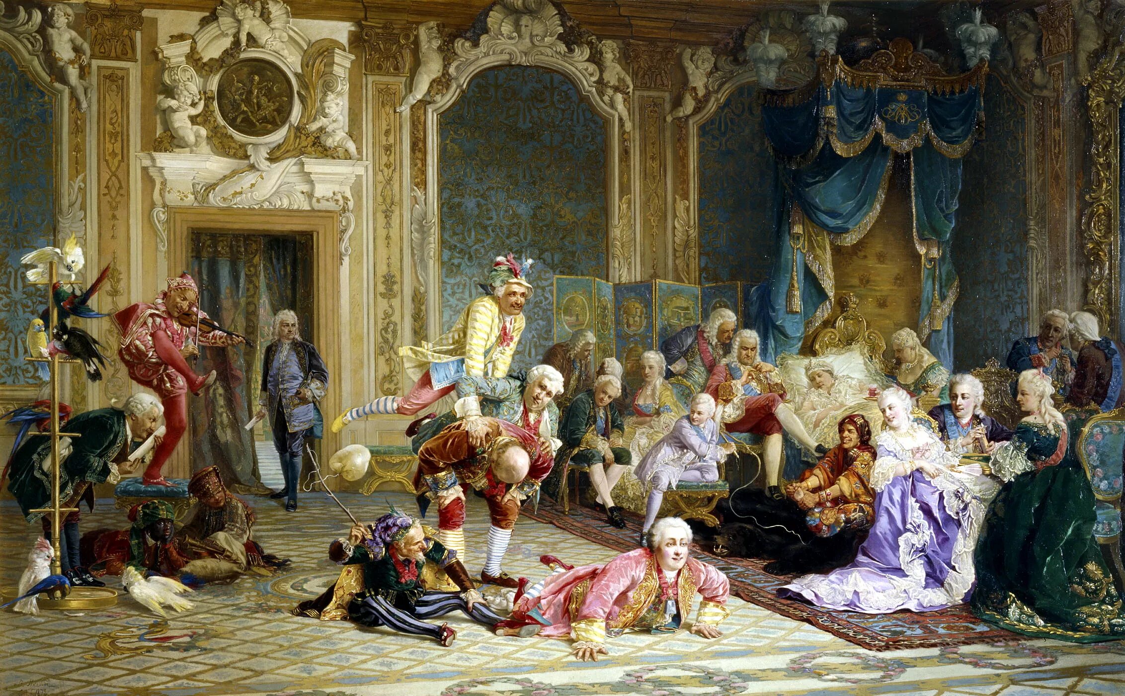 Шуты при дворе императрицы Анны Иоанновны. Шуты Анны Иоанновны картина. Как разлад внутри дворянства влиял