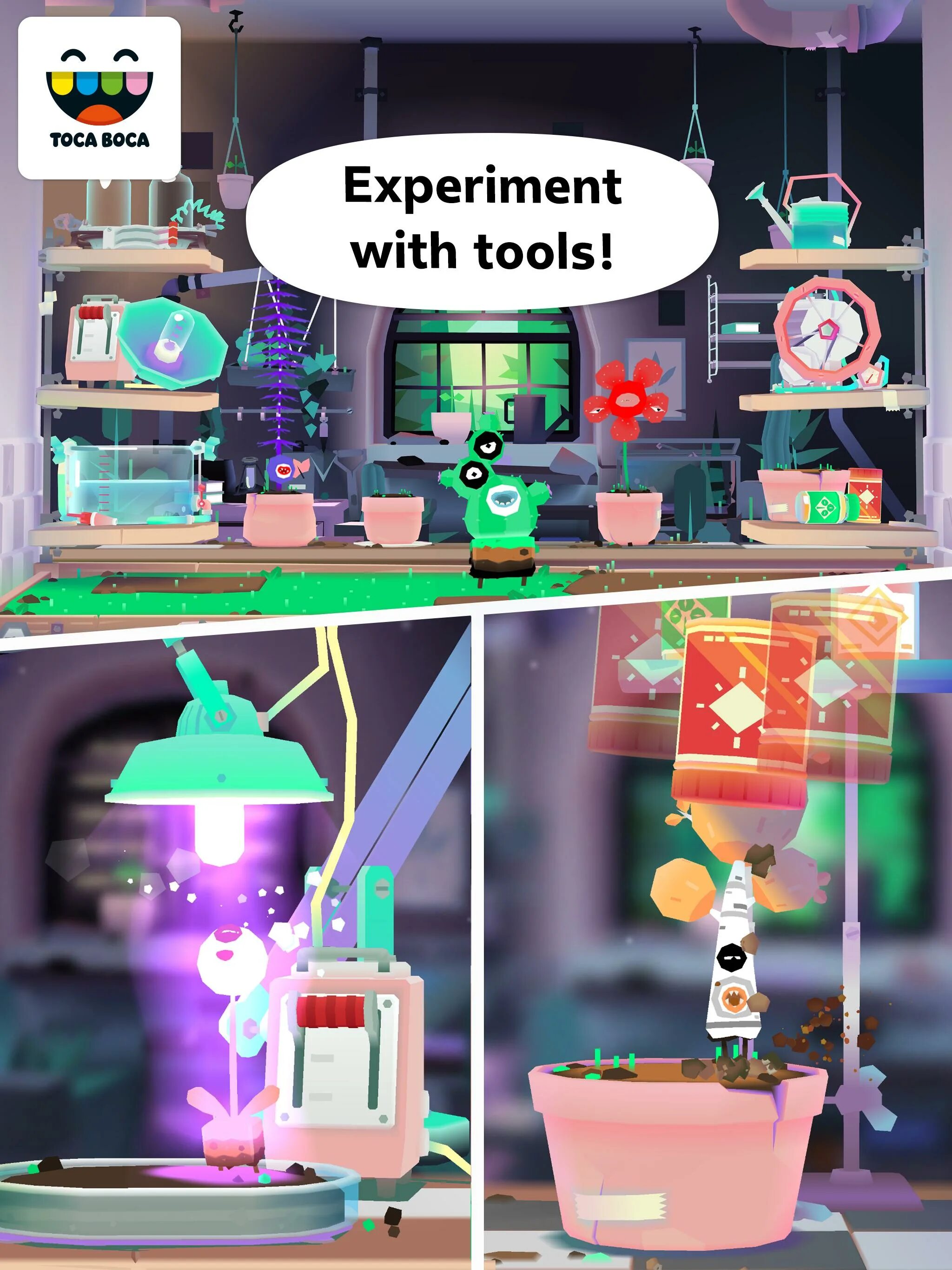 Toca lab. Тока лаб плантс. toca boca растения. опыты тока бока. тока бока лаборатория.