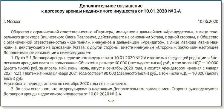 Постановление по изменению контракта. Соглашение о снижении арендной платы образец. Соглашение об отсрочке платежа. Договор по арендной плате. Пример доп соглашения к договору аренды.