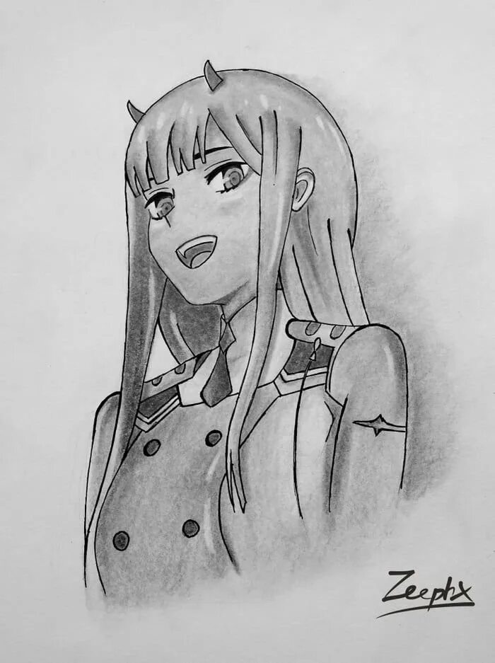 Рисунки 0 2. Zero two скетчи. Аниме Zero для срисовки. Рисунки для срисовки аниме 02. 02 Аниме для срисовки.