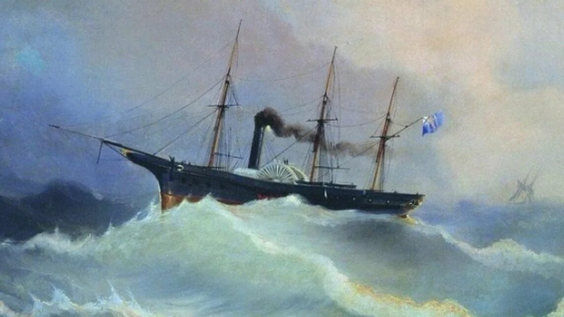 Военный пароход. Метеор пароход, 1825.