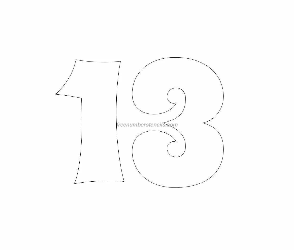 Трафарет "цифры". Трафарет "цифры". Цифры из фетра выкройки. Шаблон 13. Цифры шаблоны для вырезания.