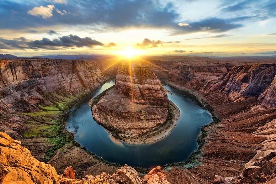 Чудесное и невероятное. Подкова реки Колорадо. Рио-Колорадо река. Гранд каньон и река Колорадо. Каньон подкова Аризона.