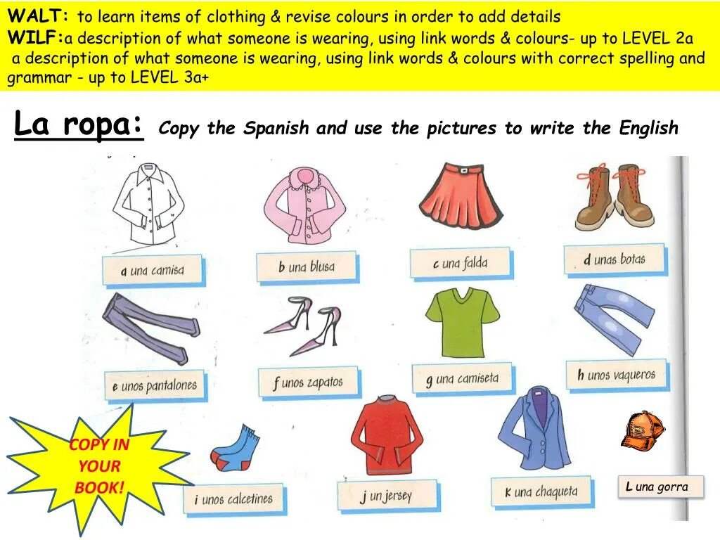 Clothes in Spanish. Level Wear одежда. Items of Clothing ответы. Colours of clothes in English. Items learn