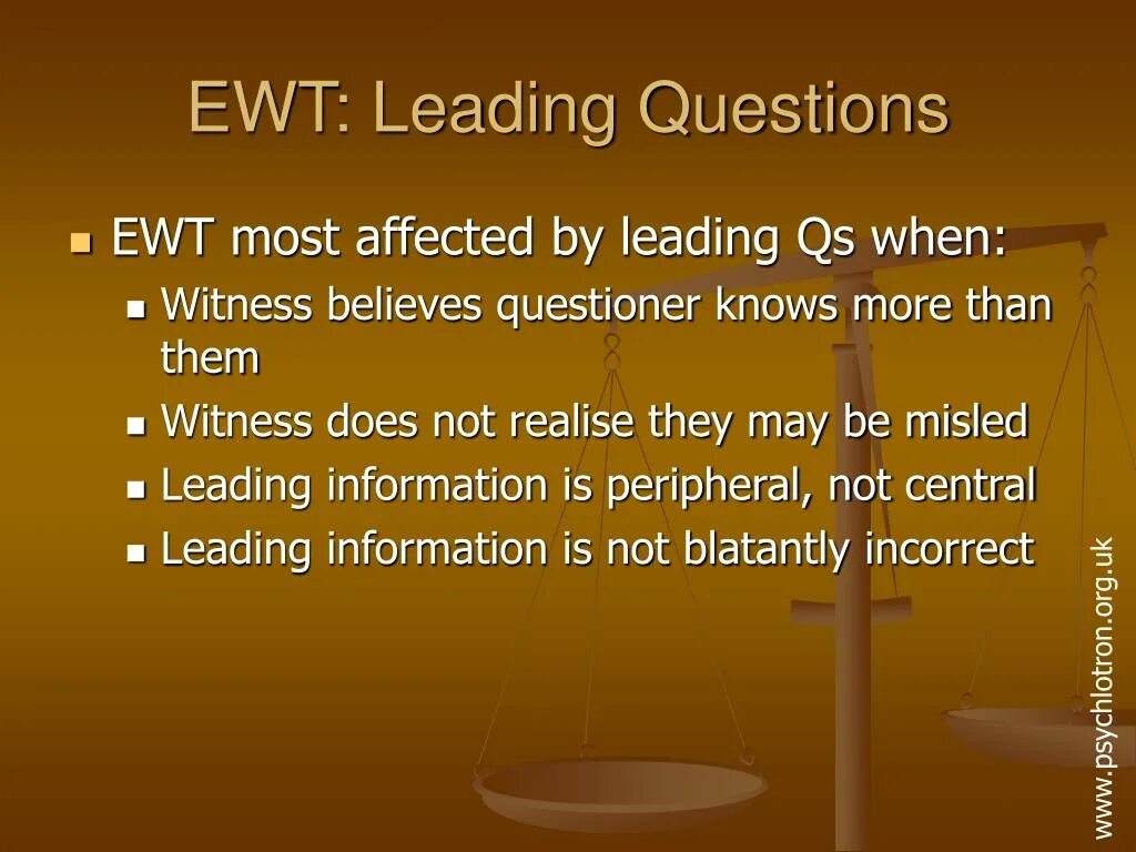 Leading questions. Lead mislead. Leading with questions. Why corticosteroid more affective than NSAIDS.