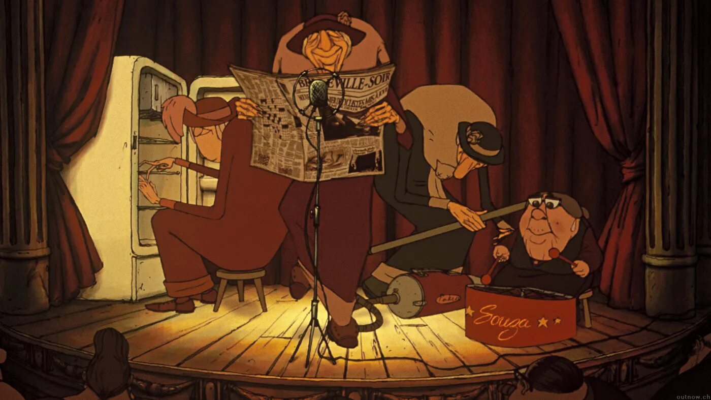Мультсериалы 2003 г. Трио из бельвилля 2003.