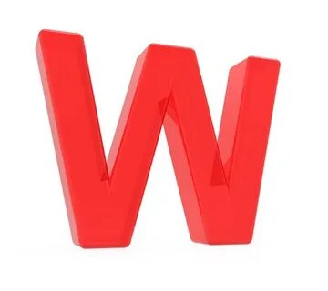 W красный