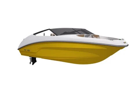 Lancha FS Yachts FS 180 amarela 3D 1.png. 