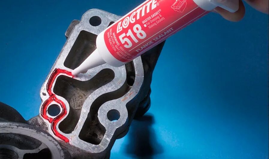 Loctite 518. Анаэробный герметик для двигателя. Герметизация резьбовых соединений. Loctite 518 50ml. Применение автомобильных соединений