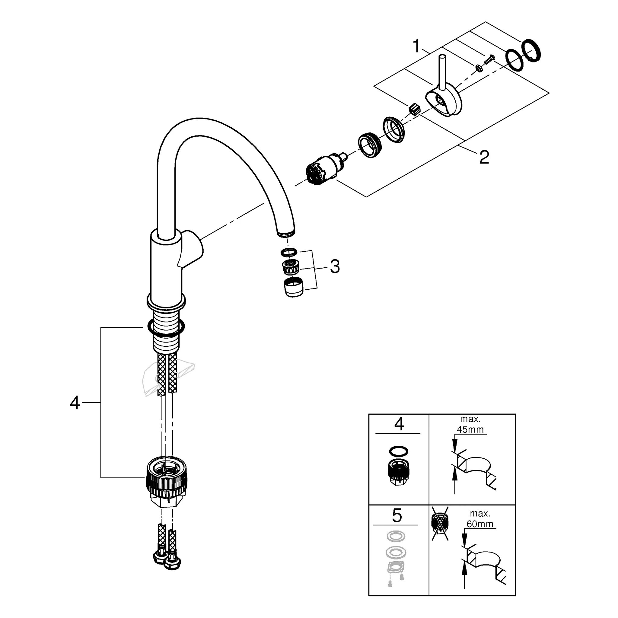 Start loop. Смеситель для кухни Grohe start loop 31374001. Смеситель Grohe start curve 31554001. Смеситель для кухни Grohe start 30334000. Смеситель 31367001.