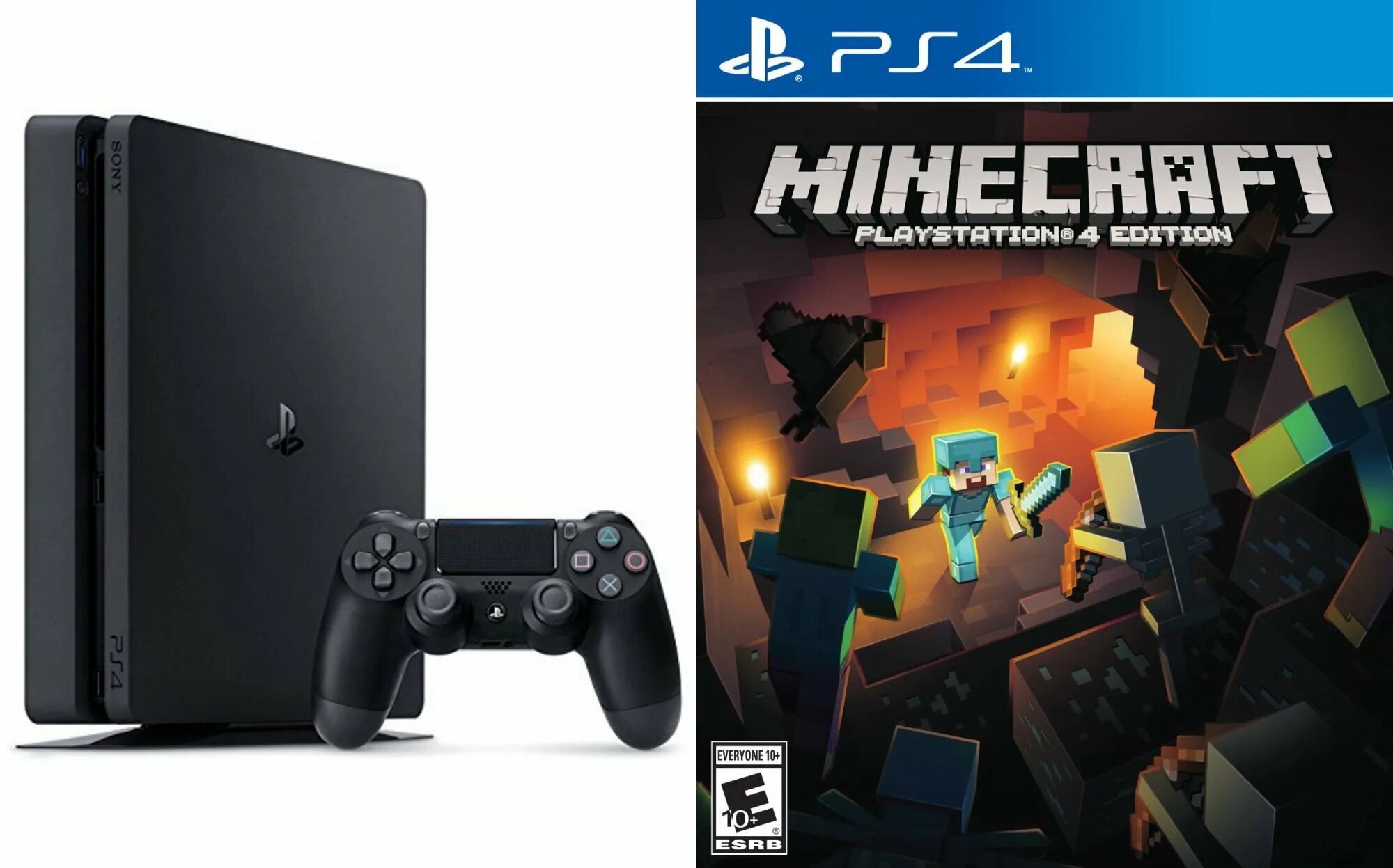 Игра minecraft на playstation. Диск МАЙНКРАФТА на сони плейстейшен 4. Ps4 Slim 500gb. PLAYSTATION 4 Slim 500gb. Плейстейшен приставка 4 майнкрафт.