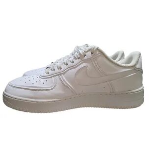 Кроссовки Nike John Elliott Air Force 1 низкие тройные белые на шнуровке му...