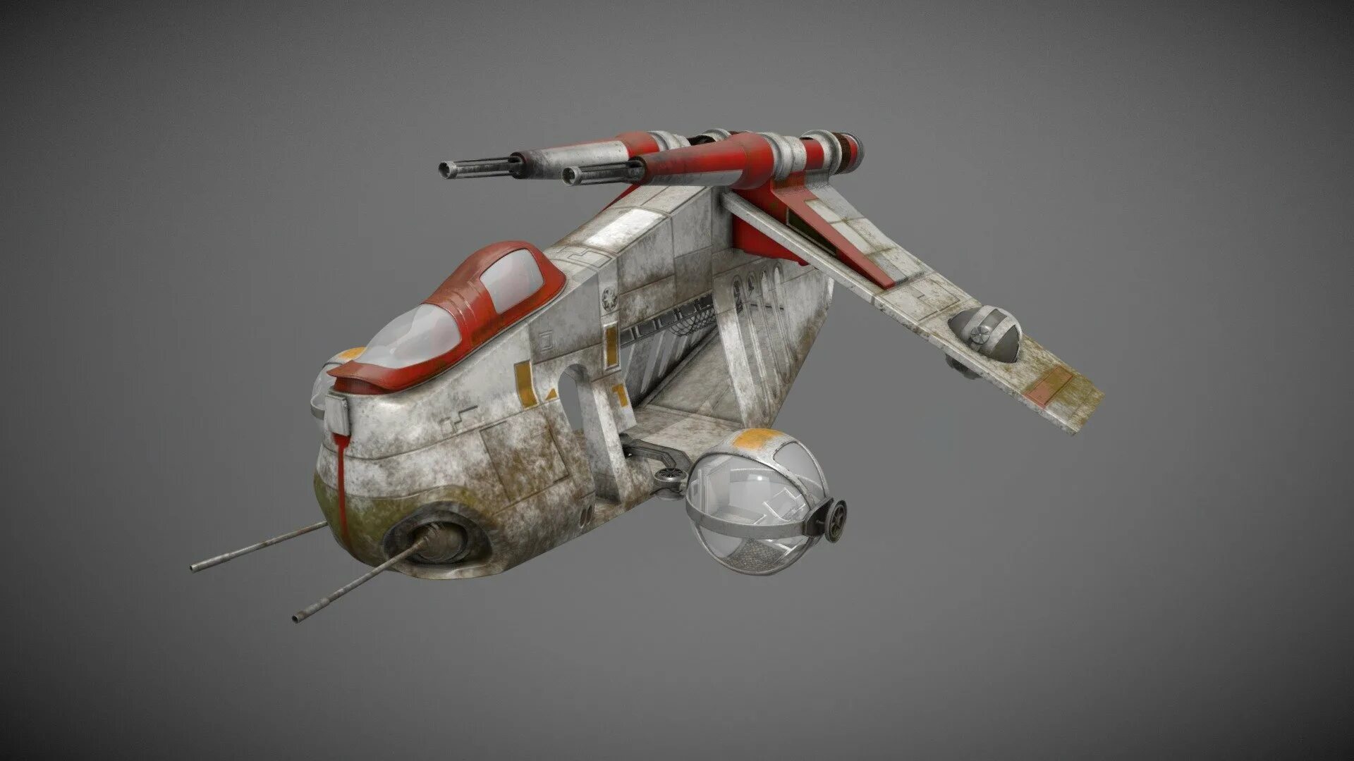 Gunship operator 3d