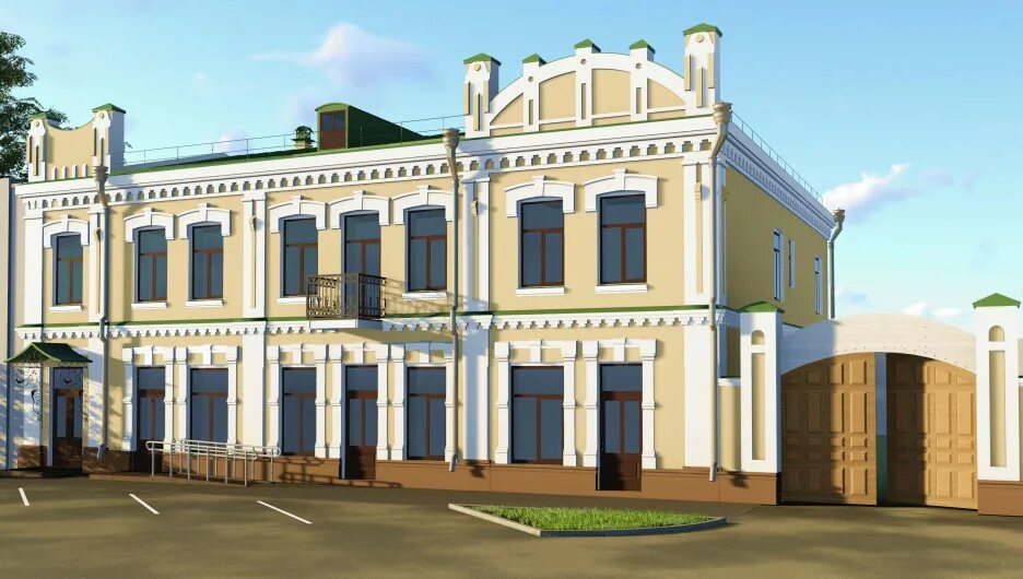 Пушкина 48 Барнаул. Реставрация двухэтажного здания. Отреставрированное здание. Отреставрированные здания в Барнауле.