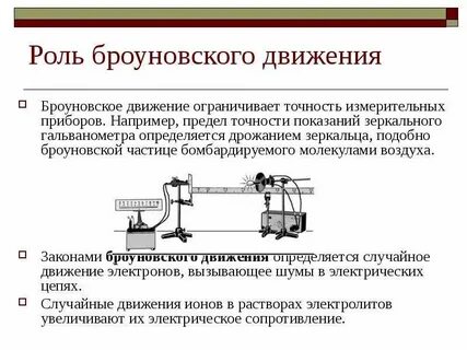 Броуновское движение 7 класс физика конспект