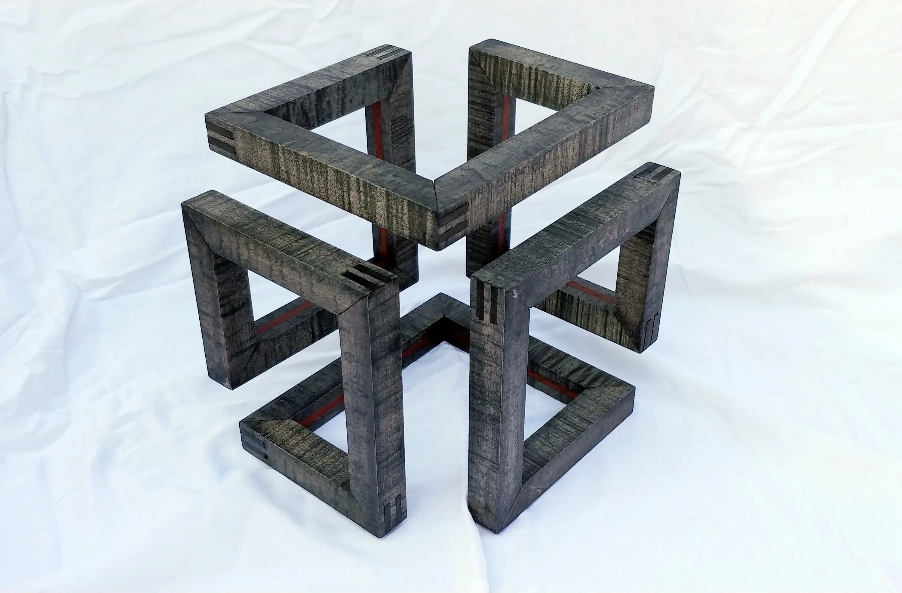 невозможные фигуры иллюзии. иллюзия движения. бесконечный квадрат. бесконечный квадрат. оптические иллюзии.