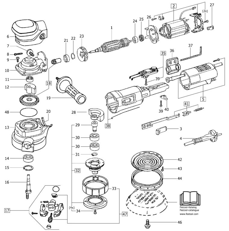 Spare parts list. Щетки Festool ro 150. Festool ro 150 FEQ запчасти. Festool ro 150 FEQ схема. Festool ro 150 FEQ деталировка.