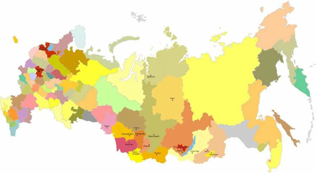 Карта России с регионами. Карта России красочная. Векторная карта России с регионами. Казнацветнпя карта Росси. Территория удовлетворения