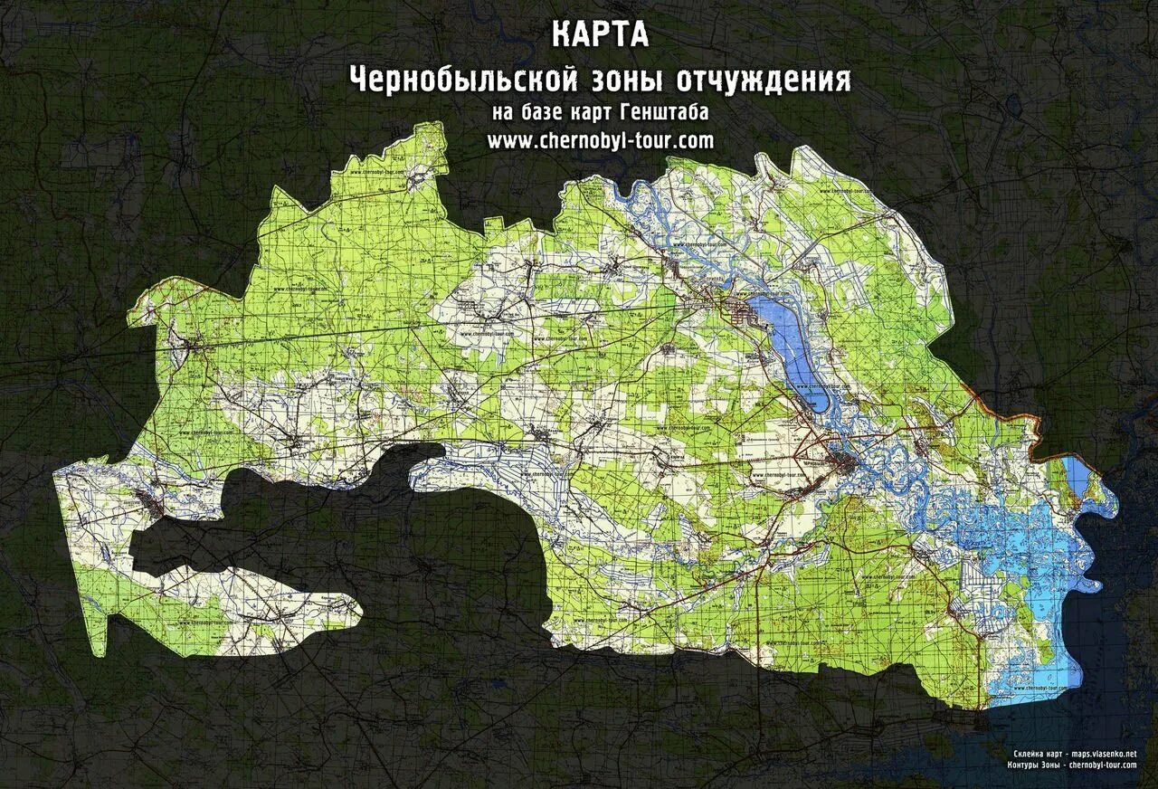 Зона отчуждения на карте