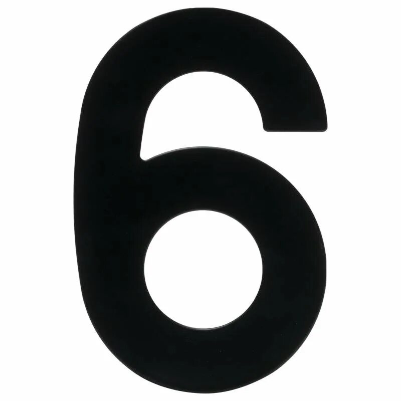 Фотография цифры 6