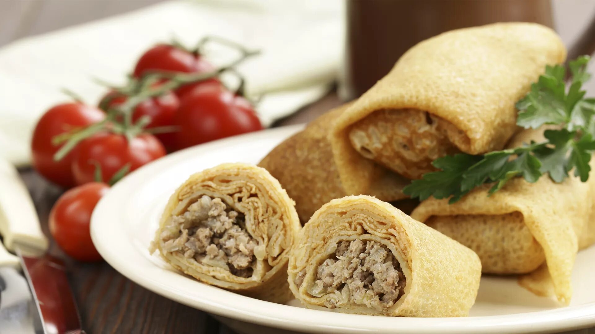 Блинчики с куриным фаршем. Блинчики с куриным фаршем