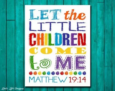 When we came in the children