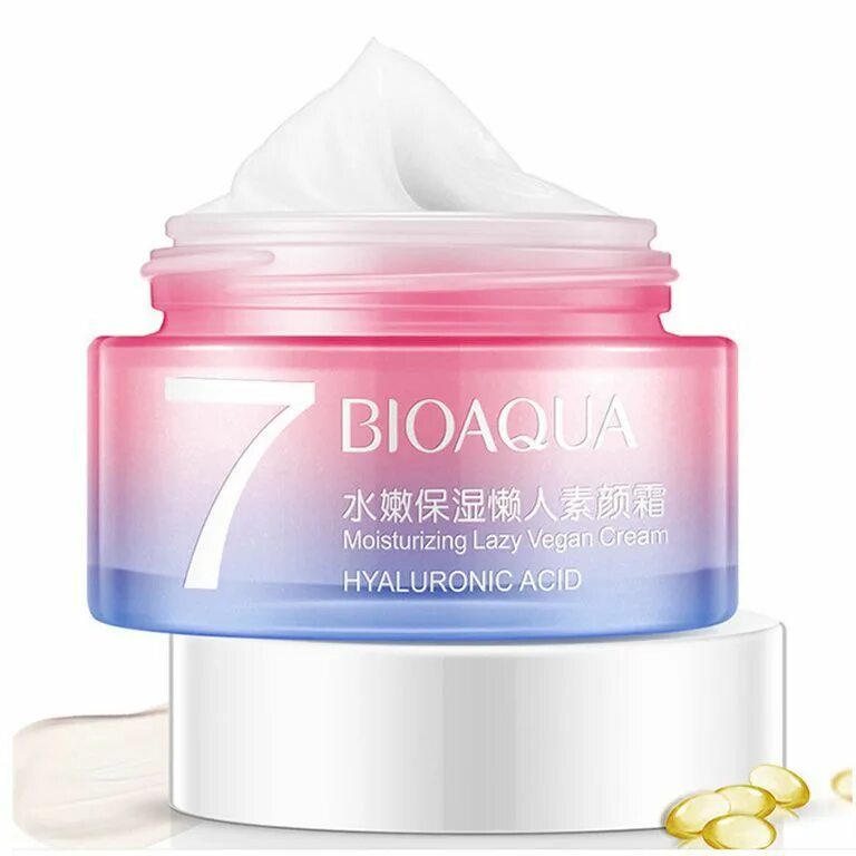 Увлажняющий крем для лица с витамином с. Крем BIOAQUA 7 Moisturizing Lazy Vegan Cream для лица. Крем BIOAQUA 7. Крем для лица 7 BIOAQUA Moisturizing Lazy Vegan Cream 50 гр.. BIOAQUA Hyaluronic acid Moisturizing Lazy Vegan Cream.