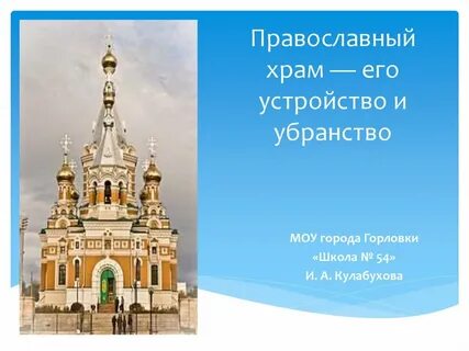 История церкви презентация