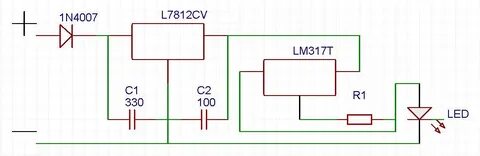 Схема стабилизатора 7812