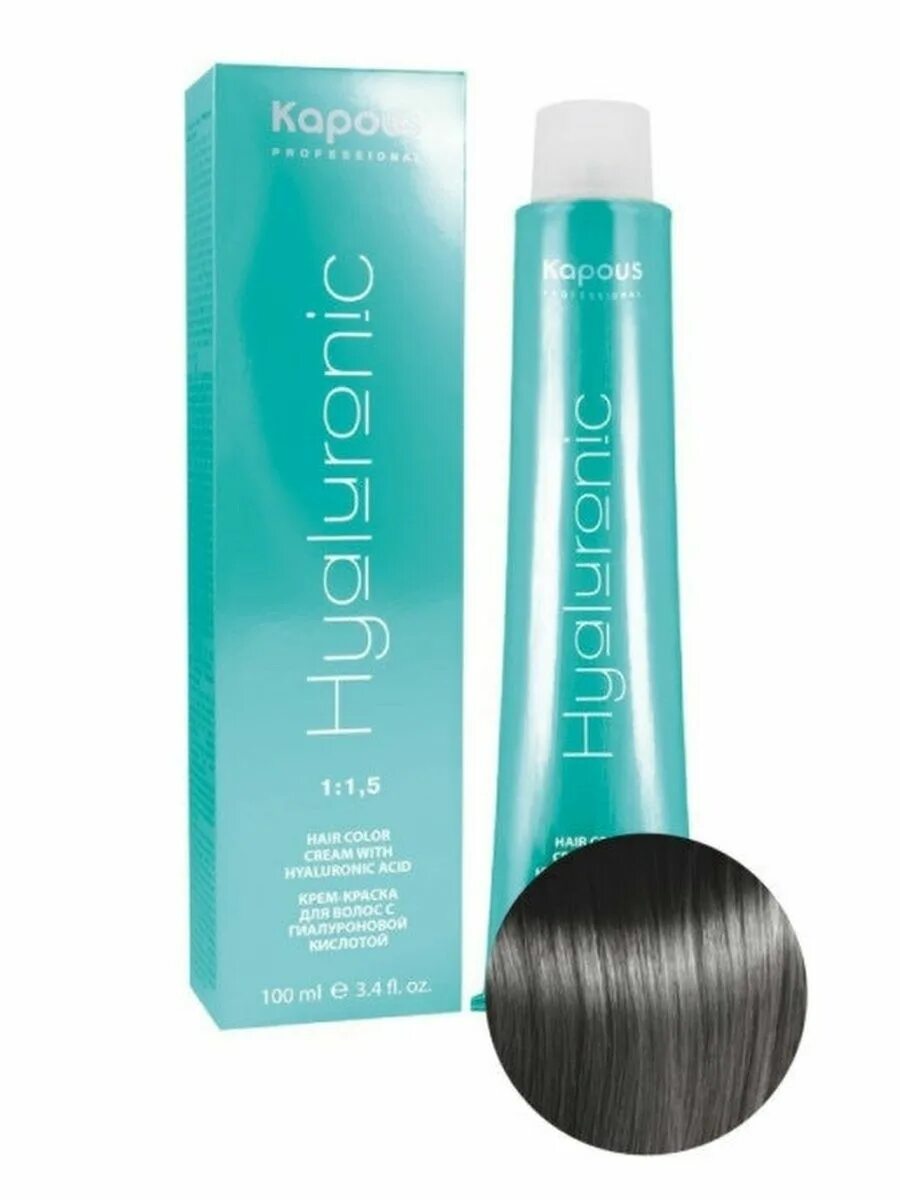 Капус 01. Краска kapous hyaluronic. краска для волос капус с гиалуроновой кислотой 5.1. капус профессиональная краска для волос с гиалуроновой 8.8. kapous professional hyaluronic крем-краска с гиалуроновой кислотой 6.31.