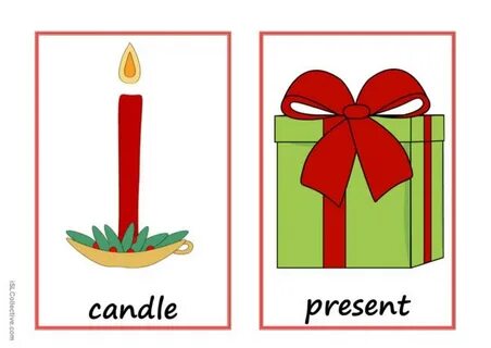 Christmas flashcards